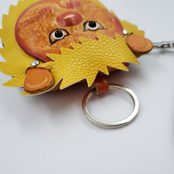Lion Cat Gift Wristlet Wallet Card Holder Keychain Quirky Handmade Unique Boho - Picture 9 of 16